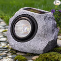 2 Pack Solar Fake Rock Light Outdoor Garden Decorations Spot Lights : Led Landscape Lighting for Pathway Lawn Patio Porch Yard Walkway