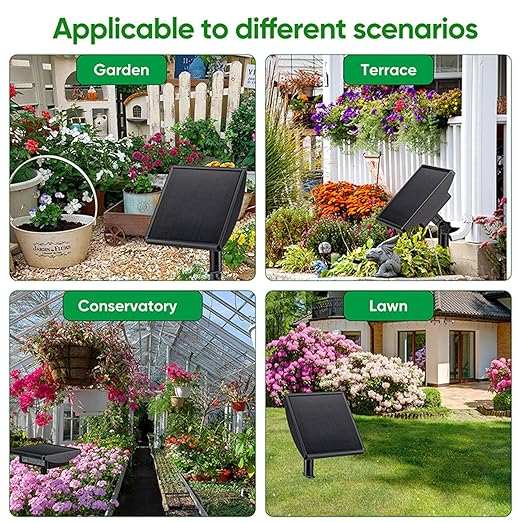 49FT Solar Drip Irrigation System KitAutomatic Garden Watering SystemDiy Plant Watering System25 Timing Mode Supported 15 Pots with Anti-Siphon Set for Pots PlantsBalcony &amp Patio Irrigation Sy