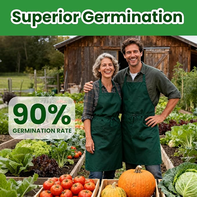 55 Vegetable Seeds Variety Pack - 39000+ Heirloom Seeds for Planting Vegetables and Fruits Non-GMO Garden Seeds for Outdoor Planting Gift for Mother Women Mom Friend (55 PCS Vegetable Seeds)