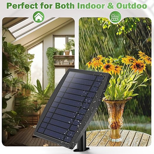IPOW 50 Days Extra-Long Standby Time Supports 20~30 Pots 100% Anti-Siphoning Solar Irrigation System Automatic Watering System for Balcony Indoor &amp Outdoor Plants Garden and Potted Plants