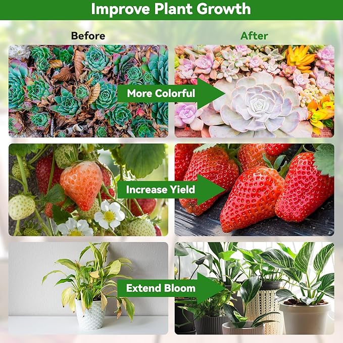 Solar Grow Lights for Outdoor Plants Adjust Gooseneck Grow Light for Indoor Plants Solar Plant Grow Light for Indoor Garden Balcony Greenhouse Herbs Vegetables Flowers Potted (30W)