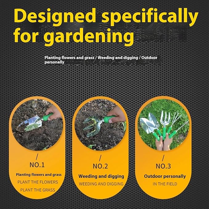 Multipurpose Garden Tool Set with Rustproof Stainless Steel Ideal for Home Outdoor Gardening Planting Use s Garden Tool