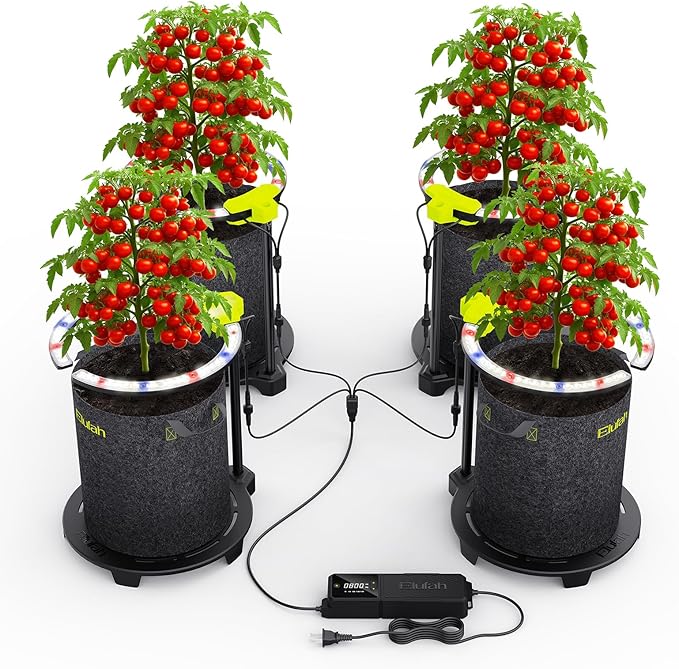 Saturn960 96W Under Canopy LED Grow Light Full Spectrum Grow Lights for Indoor Plant Seeding/Veg/Bloom Adjustable Height 12''-22'' 3-in-1 Controller Plant Light for 4x4ft Indoor Growing