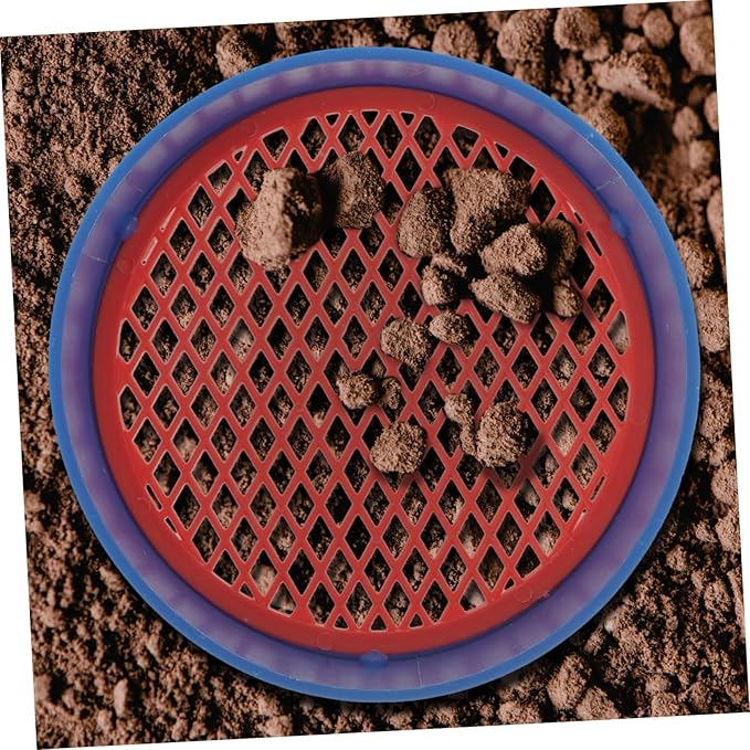 BESPORTBLE 9sets Plastic Soil Sifter Gardening Sieve Tool Uniform Mesh for Separation Tool for Planting and Soil Preparation