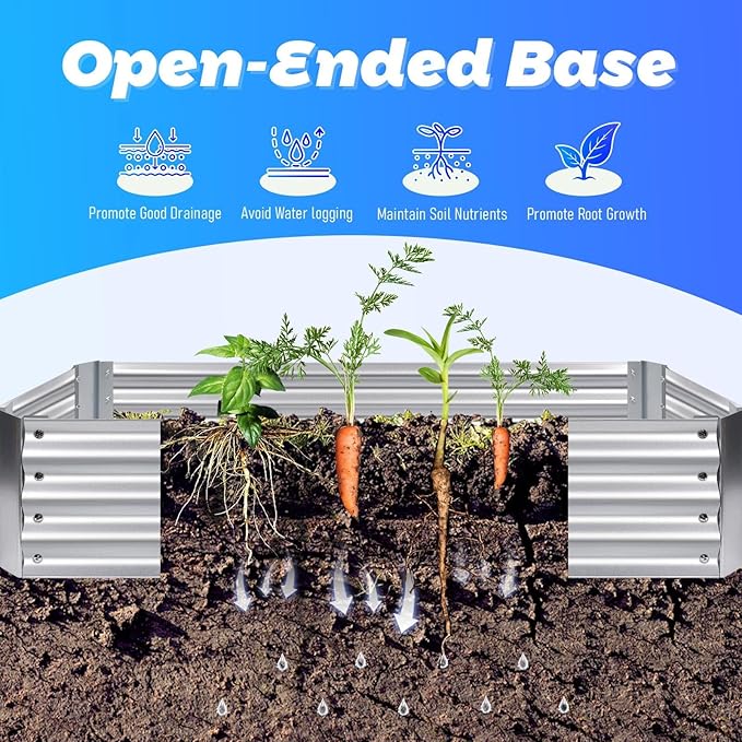 Multi - Weather Use Mini Greenhouse L70.9 × W35.4 × H11.8 Raised Garden Bed 3-in-1 Multifunctional Raised Garden Bed with Greenhouse High - Strength Galvanized  for Balconies and Terraces