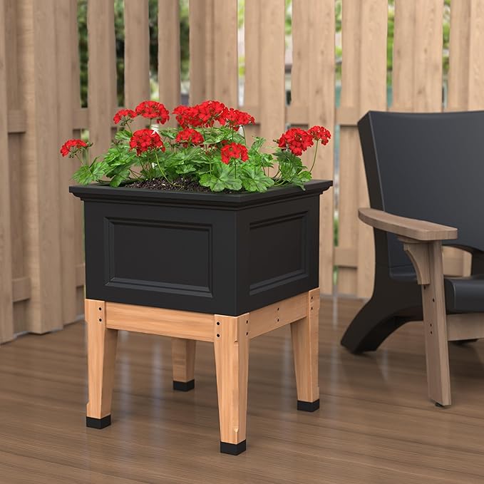 Fairfield 24x24 Elevated Garden Bed - Black