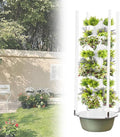 Hydroponic Tower Hydroponics Growing System Tower Vertical Garden Planter Indoor Smart Garden Kit Hydroponics Growing System Kit Tower with Pump and Grow Light 9Layer