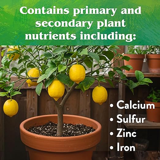 Down To Earth All Natural Fertilizers Organic Citrus Mix - Plant Food for Lemons Limes Oranges and Avocados 6-3-3 5 lb