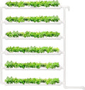 VIVOSUN Hydroponic Grow Kit 54 Plant Sites 6 Food-Grade PVC-U Pipes Hydroponics Planting System with Water Pump Pump Timer Nest Basket and Sponge for Leafy Vegetable