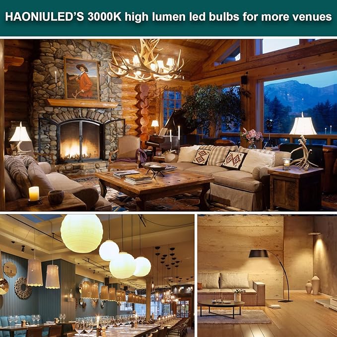 LED Light Bulbs A19 250 Watt Equivalent Bright LED Bulbs 3670LM 3000K Warm White 27W E26 LED Corn Light Bulb Non-Dimmable 2-Pack