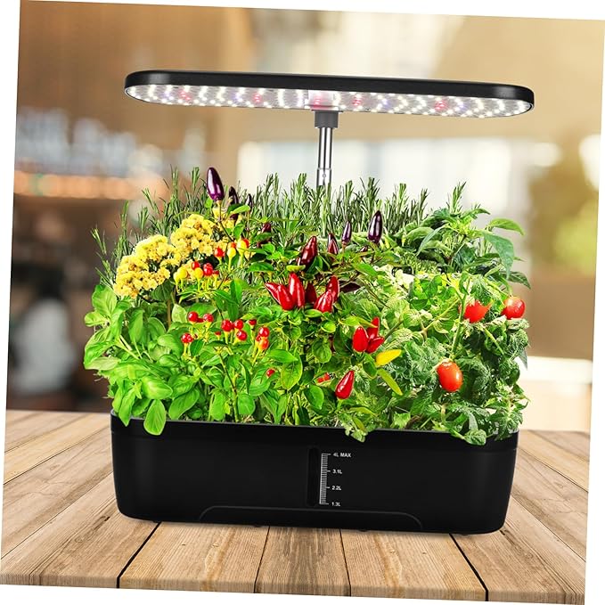 1Set Indoor Hydroponics Intelligent Control Design for Simultaneous Planting of Vegetables Complete Kit with Accessories for Home Gardening US Plug