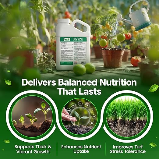 18-0-6 Liquid Fertilizer for Plant Health &amp Quick Green-Up - 50% SRN 6% Potassium Thiosulfate (KTS) with Micronutrients (Iron Manganese Copper Zinc) for Dry Conditions - 1 Gallon