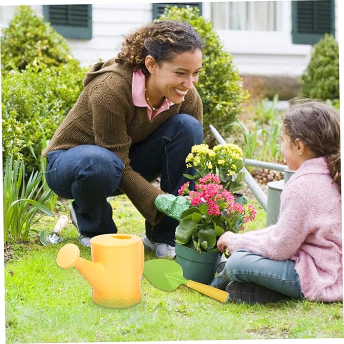 Mipcase Boys and Girls Gardening Tools Set Mini Rake Shovel Watering Can and Apron for Boys and Girls Outdoor Planting Supplies for Toddlers Gardening Fun