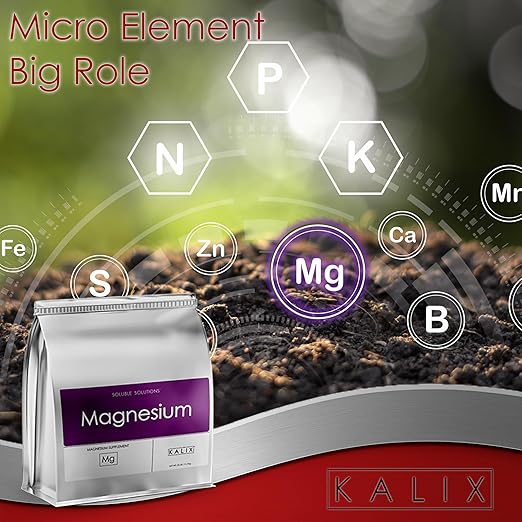 KALIX Magnesium Sulfate Fertilizer | 100% Water-Soluble Epsom Salt | High-Purity MgSO₄ for Plants Lawns and Gardens | for Hydroponics Soil Drip Systems and Foliar Spray