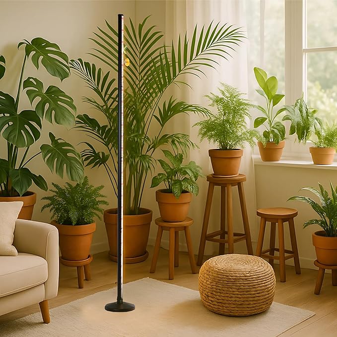 Plant Grow Lights Indoor – 64.5'' Tall Full Spectrum Plant Growing Lamps with 660nm 3000K &amp 6000K LEDs 36W Grow Lights for Indoor Plants with Dual Auto Timer (4H/8H/12H) &amp Remote Control
