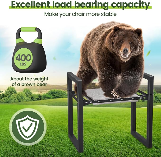 Garden Stool and KneelerHeavy Duty 19 inch Foldable Upgraded Wider Gardening Seat Portable Garden Chair Gardening Gifts for Wonman Grandma Parents Plant Lovers Garden Tools