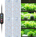 Full Spectrum 768 LEDs Grow Lights Plant Grow Lights for Indoor Plants with Daisy Chain Function Sunlike Spectrum4/8/12/16/20H Timer for Seed Starting(Pack4)