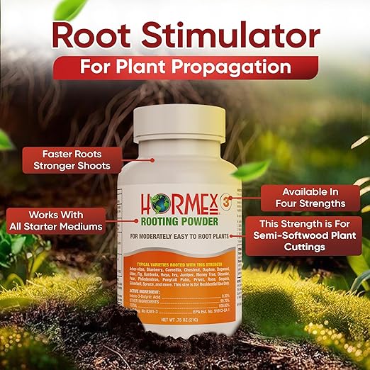Hormex Rooting Powder #3 Rooting Cubes &amp Shears Combo - Rooting Hormone for Common Houseplant Cuttings | Root Starter Cubes for Home &amp Garden Plants | Precision Straight-Blade Shears (50 Grow