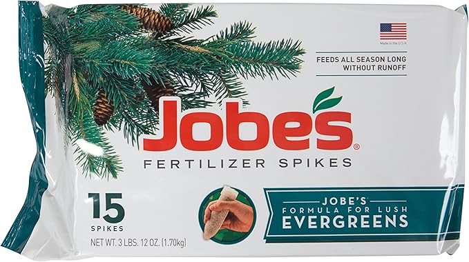Jobe's 1611 Evergreen Outdoor Fertilizer Food Spikes 15 Count