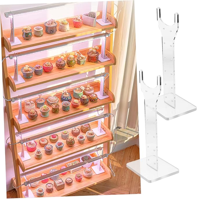 Vertical Grow Light Stand for Indoor Plants Height Durable Structure Easy Installation for Succulents and Greenhouse Use