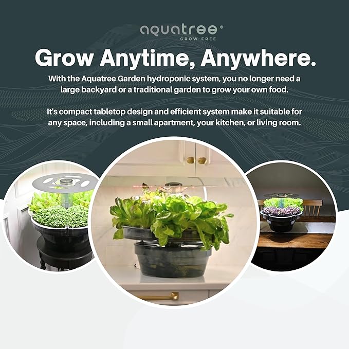 ATL1 Hydroponic Growing System Kit Garden Indoor Tabletop Garden Planter Tower with Self Watering &amp LED Light - Hydroponic Microgreens Lettuce Herbs Sprouts in Your Home &amp Kitchen