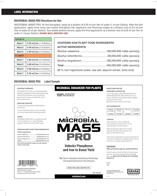 Microbial Mass Pro 250 ml Beneficial Bacteria additive