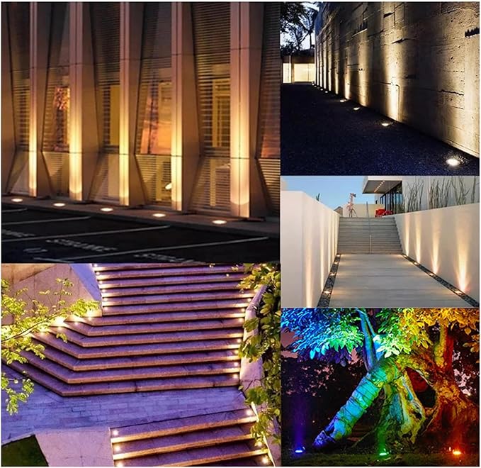 LED Underground Light IP66 Waterproof AC85-110V Landscape Lighting for Yard Garden Patio Pathway Step Deck Decoration Spotlight