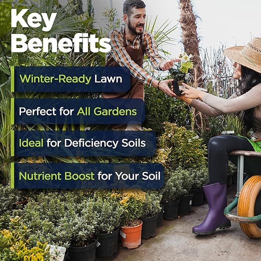 KMS 0-0-21.5 (Potassium Magnesium Sulfate) Fertilizer - Plant Food - The Best for Low Magnesium Soils Prone to Nutrient Loss - Ideal for Lawns Garden Vegetable and Fruit Crops (25 Pounds)