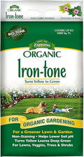 Espoma Organic Iron-Tone 3-0-3 Organic Fertilizer and Plant Food to Help Correct Iron Deficiency (Chlorosis). 20 lb. Bag. Turns Yellow to Green Non Staining Iron