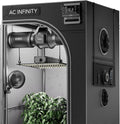 AC Infinity AI Grow System 2x2 1-Plant Kit w/Self-Learning AI Controller Dynamic Airflow &amp LM301H LED Lighting Control 2000D Mylar Tent w/Lab-Tested Reflectivity Largest Zippered Window