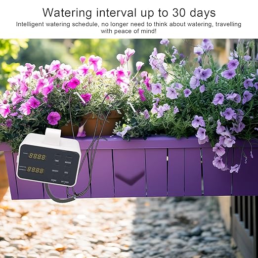 Plant Watering Device Programmable Automatic Plant Waterer Indoor Self Watering System Auto Drip Irrigation Kit Automatic Drip Irrigation Kit for Potted Plants