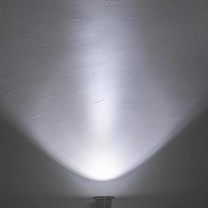 White Metal Clip Mount Full Spectrum Cold Light Spot Lamp with 5.9 Feet Plug in Timer Switch Cord for Indoor Plants Simple Style Adjustable Angle