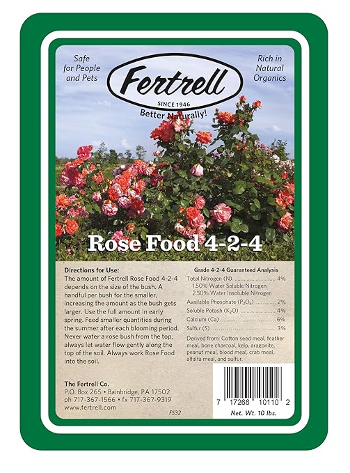 Rose Food 4-2-4 Organic Fertilizer 10lb or 25lb