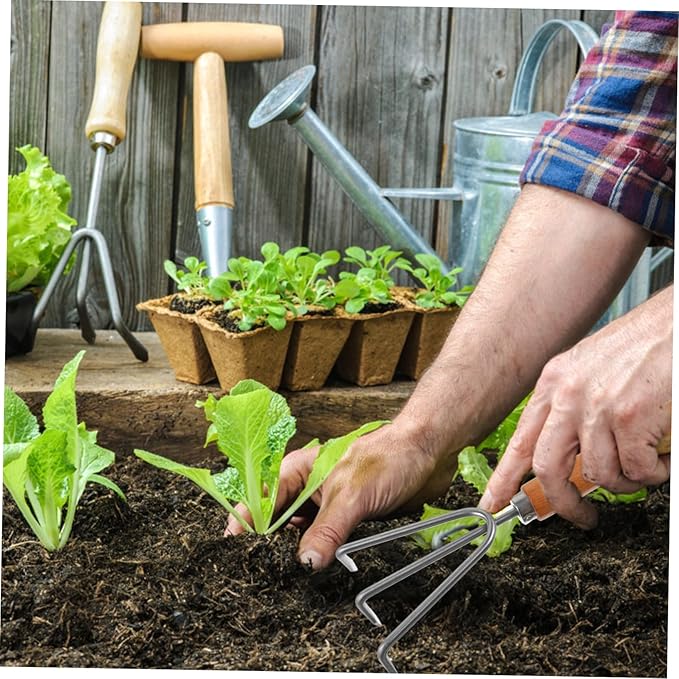 BESPORTBLE 1set Garden Tool Handles Gardening Hand Tools for Planting Digging and Weeding and Easy to Store Gardening Equipment