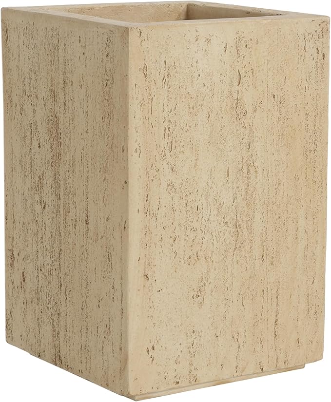 Handmade Rectangle Planter Box 19'.75'H Travertine