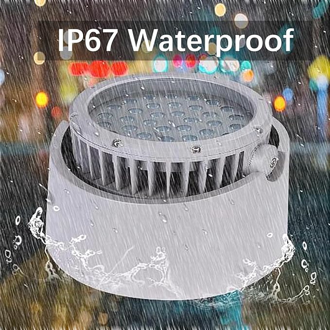 LED Landscape Lights - Outdoor Spotlight AC 220V Adjustable Bracket Ground Light IP67 Waterproof Rotation Spotlight Garden Courtyard Lighting Decoration Floor Lamp Easy Installation