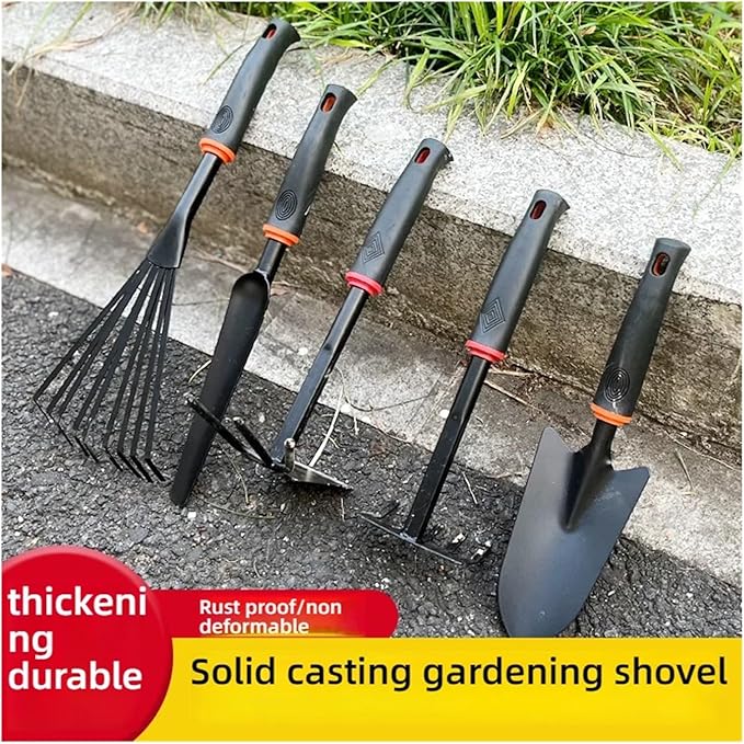 7-Piece Garden Tool Set - Mini Shovel Rake &amp Trowel for Flower Vegetable &amp Succulent Planting | Small Spade Kit for Potted Pla(1pcs Five Shovel)