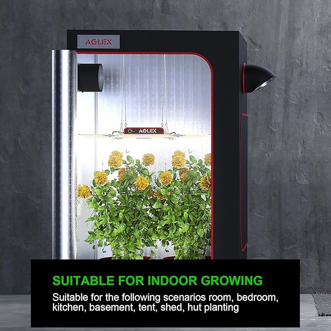 AGLEX K4000 LED Grow Light Grow Light with Daisy Chain &amp Dimmable Full Spectrum Plant Grow Lights for Hydroponic Indoor Plants Seeding Veg Flower Growing Lamps 5X6 FT Grow Tent
