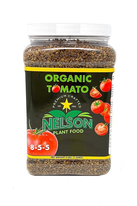 Tomato Fertilizer Organic OMRI Certified Safe Will Not Burn Indoor Outdoor Food for All Vegetables NPK 8-5-5