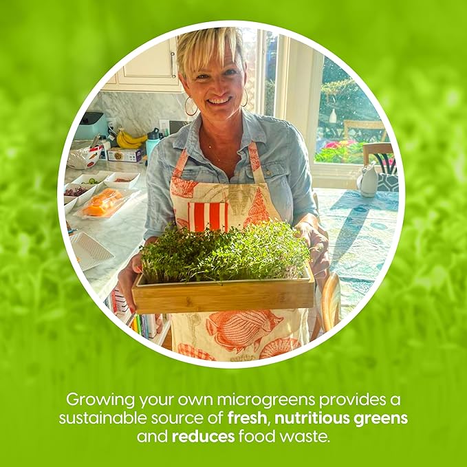 10 Variety Pack Microgreens Seeds - Broccoli Sunflower Pea Salad Mix Daikon Radish Kale Amaranth Spicy Salad Red Cabbage &amp Arugula. Grow Your own Microgreens with These Organic Seeds.