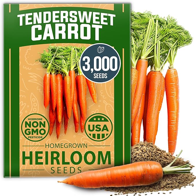 Root Vegetable Seed Variety Pack – Over 8600 Non-GMO USA Heirloom Seeds: Arugula Tendersweet Carrots Detroit Dark Red Beets &amp Cherry Belle Radish – Fast Growing for Spring &amp Fall Gardens