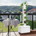 Hydroponic Tower | Vertical Planter Tower | Indoor Vertical Tower Garden System Kit with 24 Net Pots | 5 Layers Herb Garden Planter Indoor Kit with Water Pump and Wheels for Gardening Lover