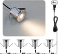 210 LED Honeycomb Underground Light 3W DC12-24V IP67 Anti-Glare Low-Voltage Embedded Stainless Steel 304 Cover Suitable for Outdoor Ground Deck Square Park Courtyard(3000K 4Packs)