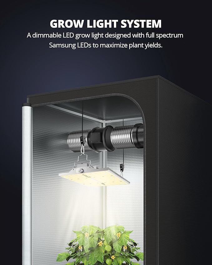 VIPARSPECTRA XS1500 LED Grow Lights for Seed Starting Compatible with Samsung LM301H Diodes and MeanWell Driver Dimming Daisy Chain Grow Lights for Indoor Plants Full Spectrum for 2x2/3x3 Grow Tent