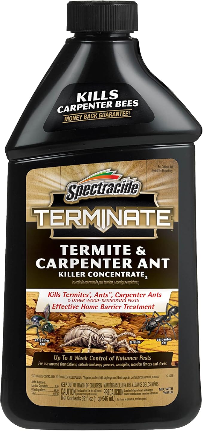 Spectracide Terminate Termite &amp Carpenter Ant Killer Concentrate Kills Termites Ants and Carpenter Ants 32 fl Ounce