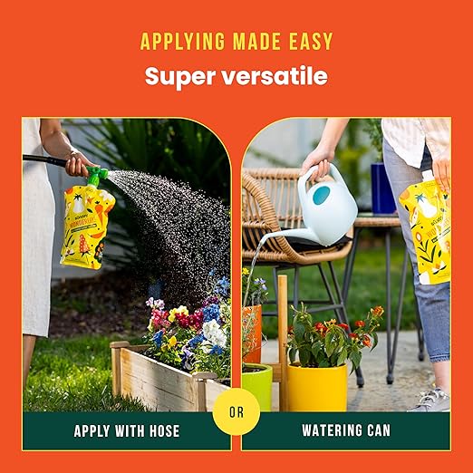Sunday WonderFert 2 Pack - All-Purpose Liquid Fertilizer - 10-2-6 NPK Outdoor &amp Indoor Fertilizer - for New and Established Flowers Veggies Trees Shrubs &amp Indoor Plants - Covers up to 1600