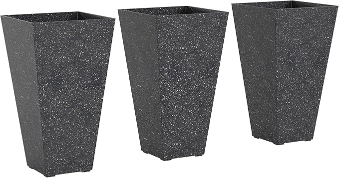 Stackable TaperSet of 3 Flower PotsTall