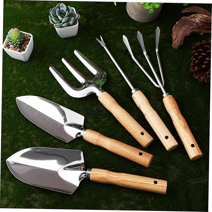 6-in-1 Gardening Tools Set Garden Accessories Kit Trowel Pruning Shears Perfect for Plant Lovers