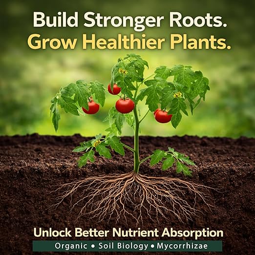 Organic Liquid Fertilizer for Plants – Boost Root Growth &amp Nutrient Absorption – Mycorrhizae + Soil Biology for Stronger Healthier Plants – Garden Vegetables Indoor &amp Hydroponic (GGO Revive