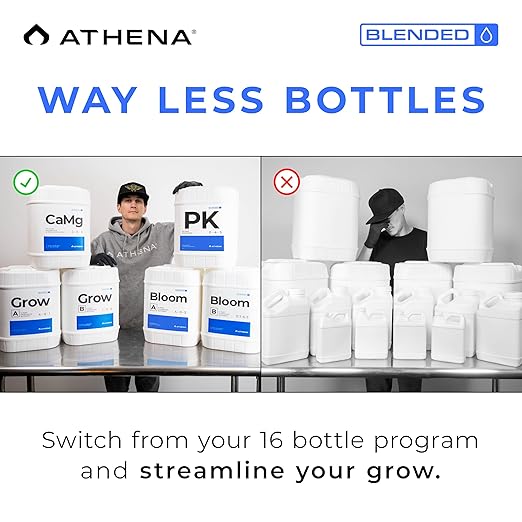 Athena Blended PK | Bloom Booster Fertilizer for Mid-to-Late Flowering | Liquid Bloom Fertilizer | NPK 0-4-5 | 5 Gallon